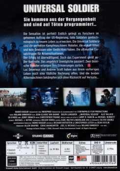 Universal Soldier - Sie kommen aus der Vergangenheit und sind auf Töten programmiert... - (Uncut) - Einzel-DVD - Neu & OVP
